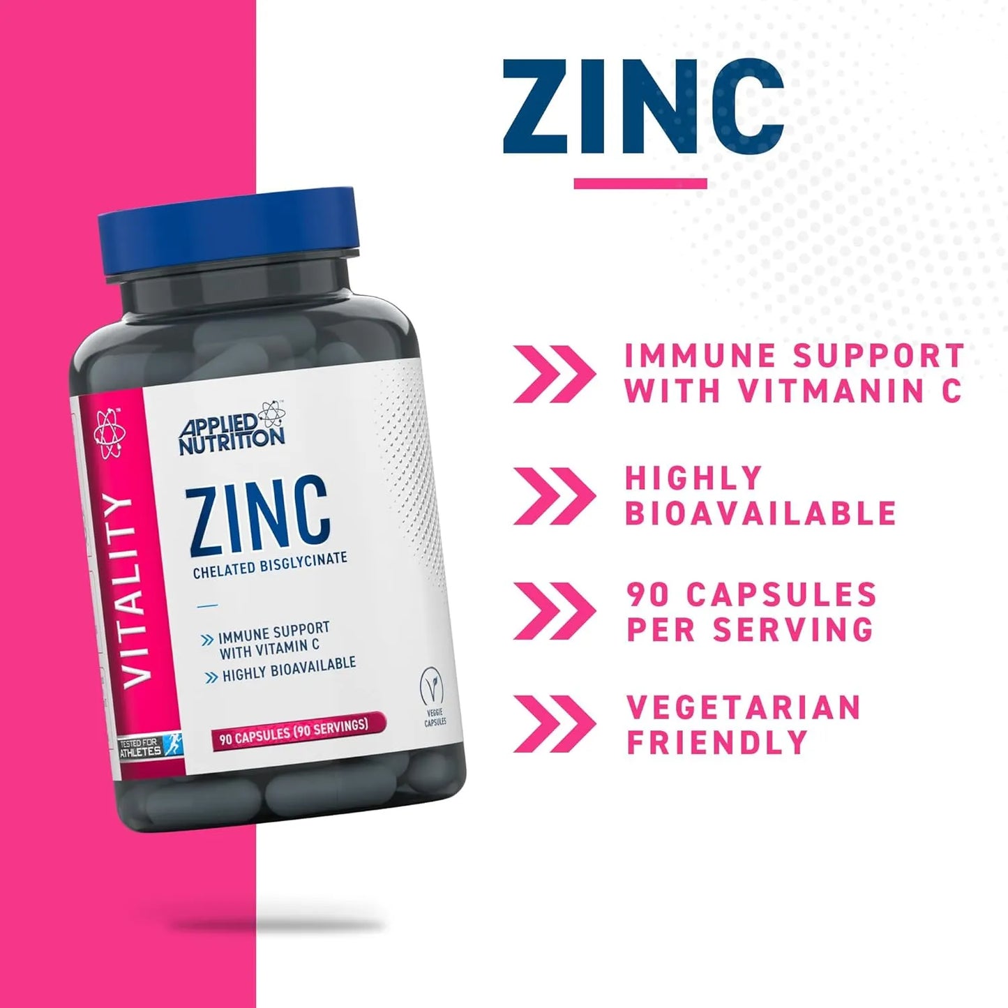 Zinc Bisglycinate Applied nutrition (90)