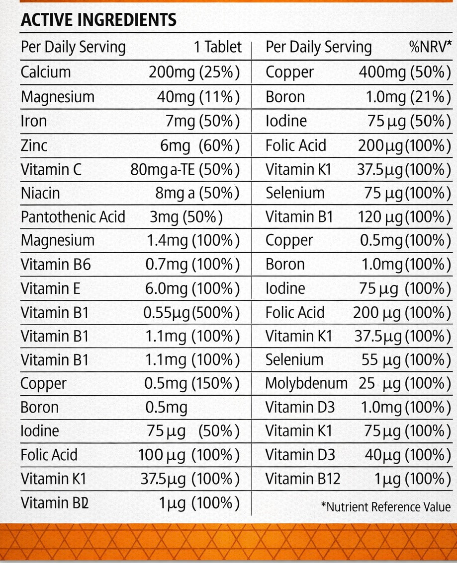 Multivitamines A-Z – Myvitamins🇬🇧 (90 tablets) promo!