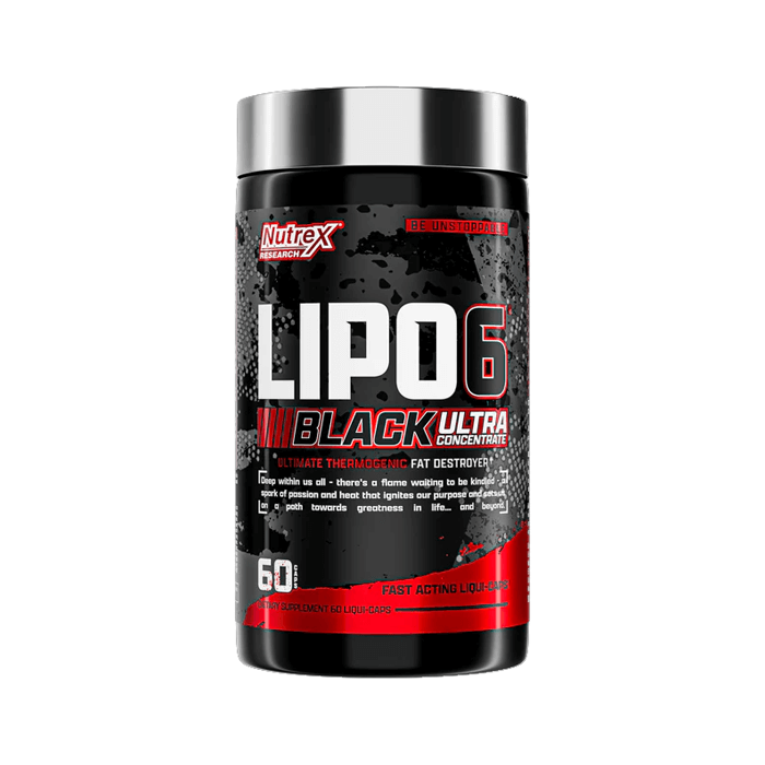 Nutrex Lipo 6 Black Ultra Concentrate – Brûleur de Graisses Ultra Puissant (60 gélules)