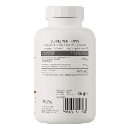 Marine Collagen + Hyaluronic Acid + Vitamin C 120 capsules Ostrovit