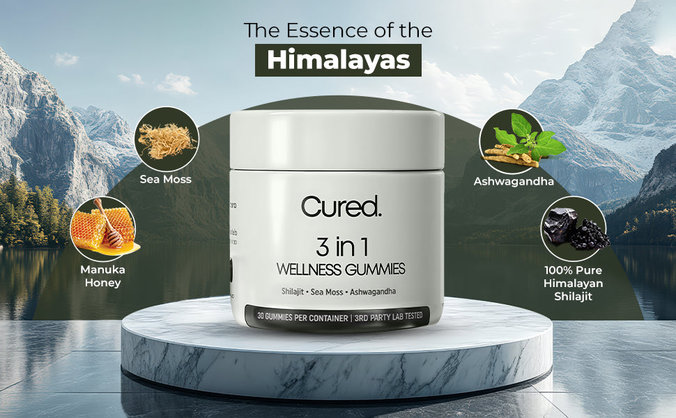 Cured 3 en 1 (Ashwagandha, Shlijait sea moss )