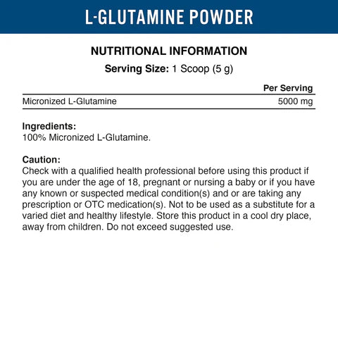 L-Glutamine  Applied nutrition 250G