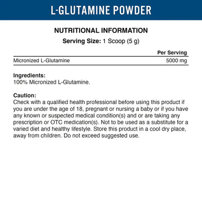L-Glutamine  Applied nutrition 250G
