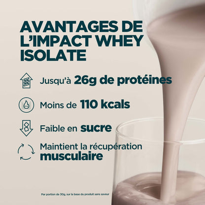 Impact Whey Isolate (840g-900g selon la saveur )
