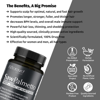 Saw palmetto afterave