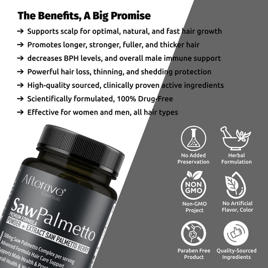 Saw palmetto afterave