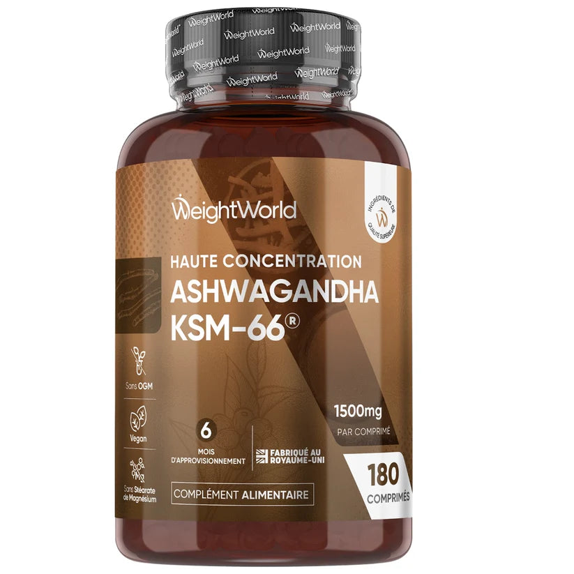 Ashwagandha KSM-66 1500mg 180 servings